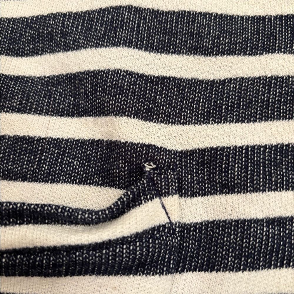 Edy & Bridge navy/white stripe 3/4 sleeve sweater/shirt - Picture 6 of 6
